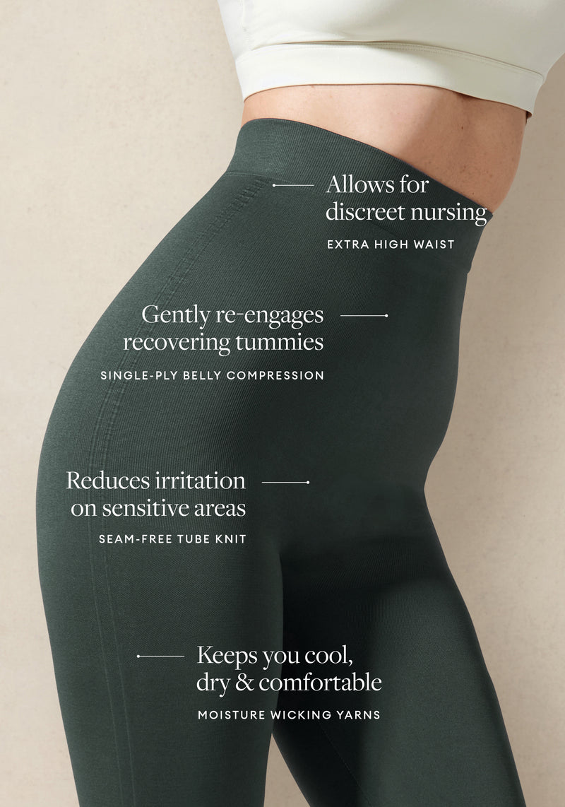 Highwaist Postpartum + Nursing Support Leggings