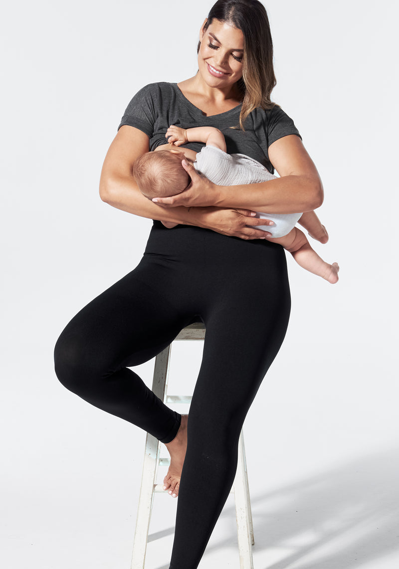 Highwaist Postpartum + Nursing Support Leggings